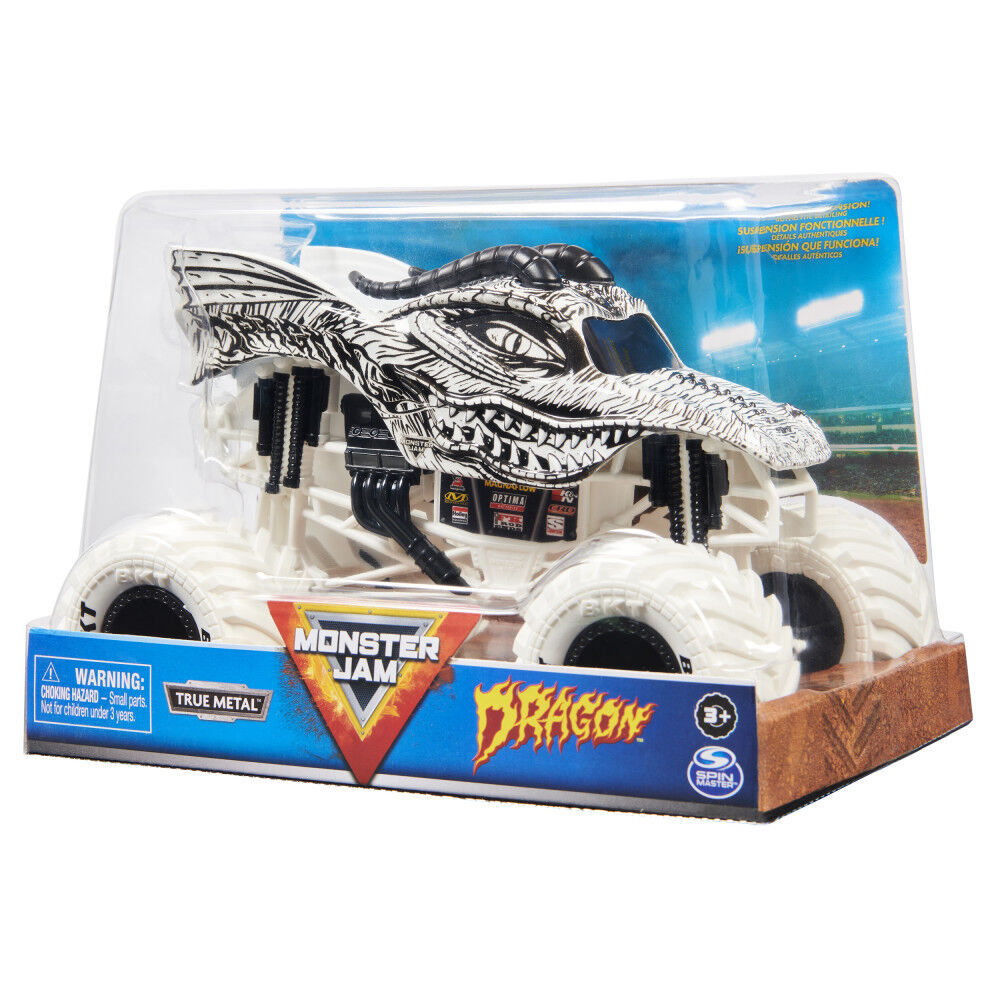 Monster Jam, Official Dragon Monster Truck, Collector Die-Cast Vehicle