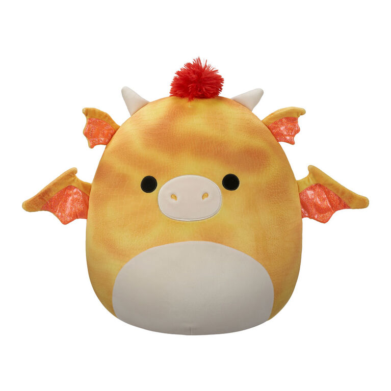 Squishmallows 5" - Dieric the Yellow Textured Dragon with Red Hair