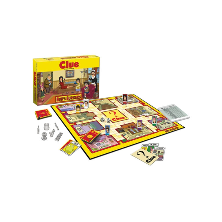 CLUE: Bob's Burgers Jeu De Plateau - Édition anglaise