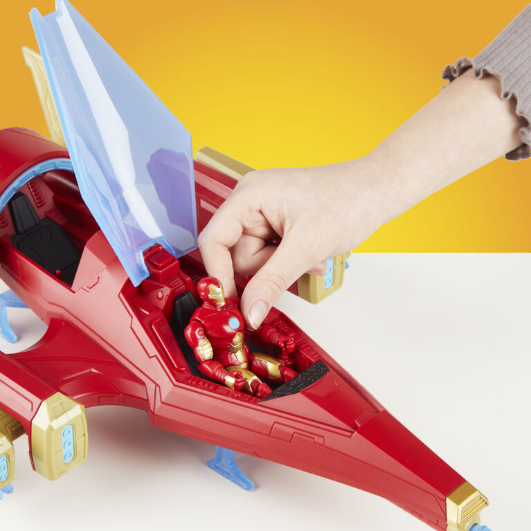 Avengers Epic Hero Series Iron Man Repulsor Blast Battle Jet 4 Inch Iron-Man Action Figure 2-Pack & Gear