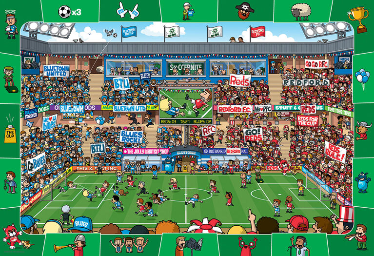 Eurographics Soccer Spot & Find 100 Piece Puzzle