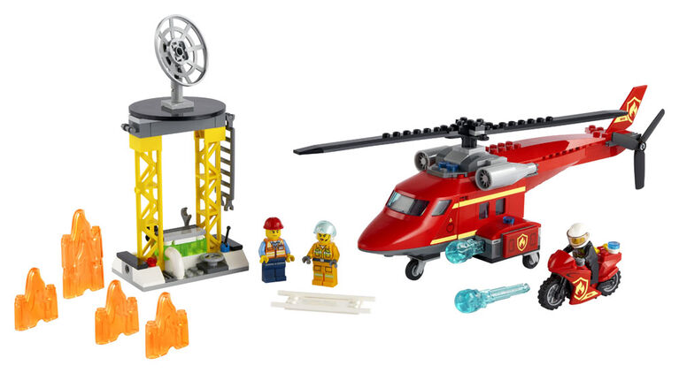 LEGO City Fire L'hélicoptère de secours des pompiers 60281 (212 pièces)