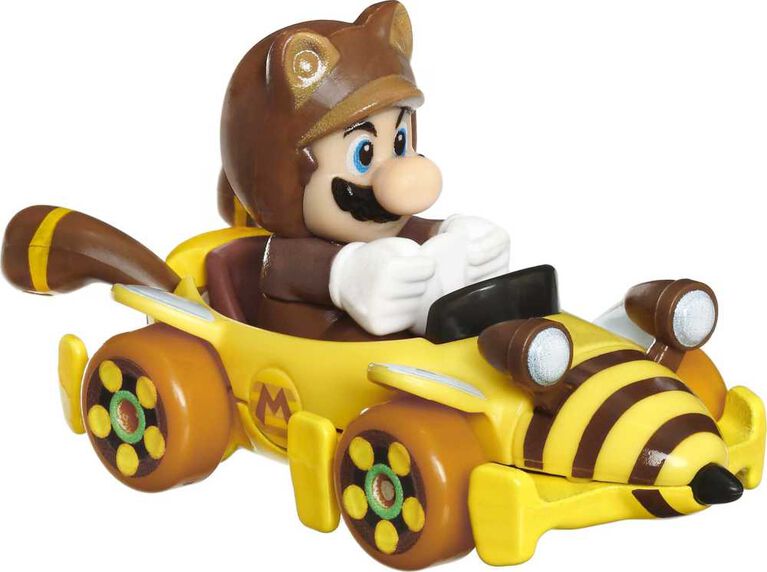 Mario Kart Tanooki Mario Bumble V Karts Hot Wheels 1:64 Die-Cast Car