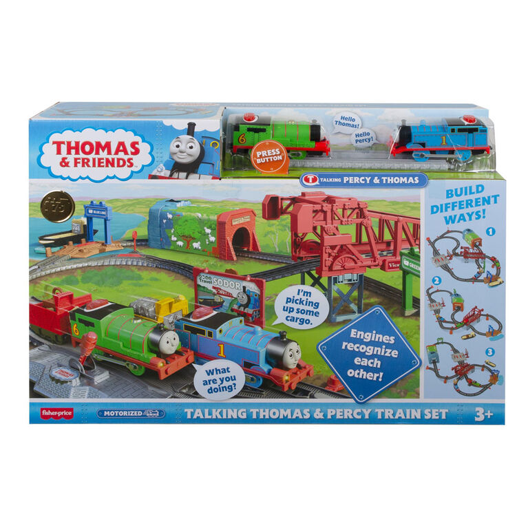 Thomas & Friends Talking Thomas & Percy Train Set - English Edition