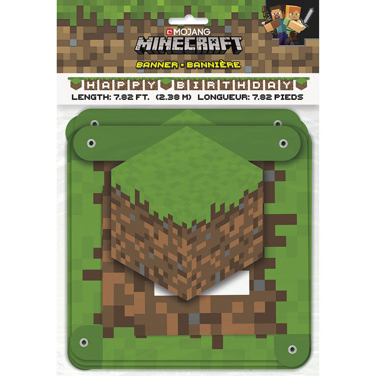 Minecraft Large Jointed Banner - English Edition