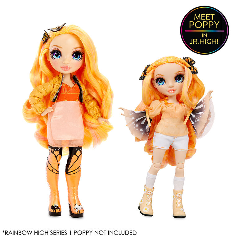 Rainbow High Jr High Poppy Rowan- 9-inch ORANGE Fashion Doll