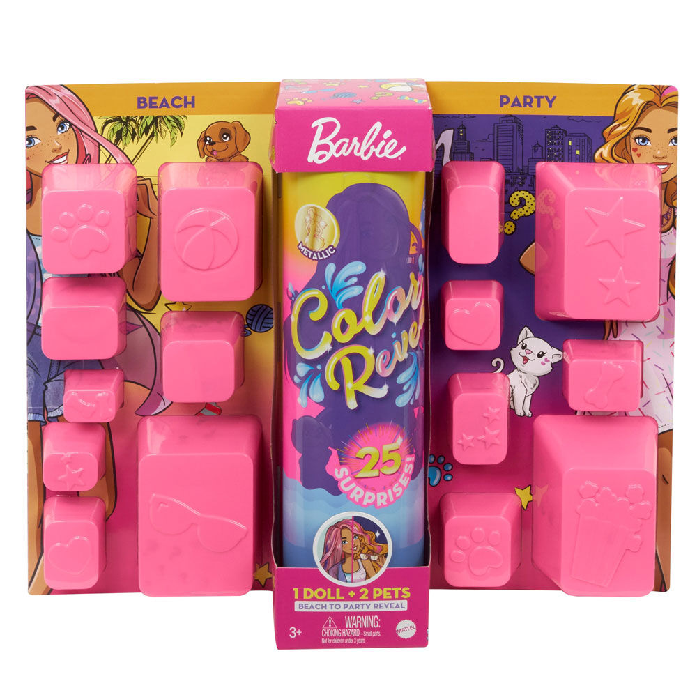 Barbie Day to Night Color Reveal Doll with 25 Surprises Day to Night Transformation
