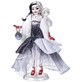 Disney Villains Style Series Cruella De Vil, Contemporary Style Fashion Doll with Accessories