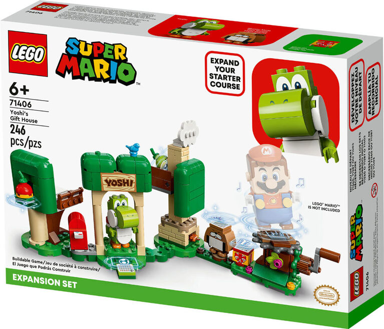 LEGO Super Mario Ensemble d'extension La maison de cadeaux de Yoshi 71406 Ensemble de construction (246 pièces)