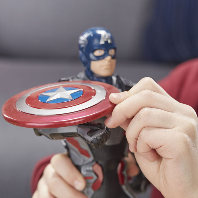 Marvel Avengers : Phase finale - Figurine Captain America Lance-bouclier de 33 cm. - Édition française