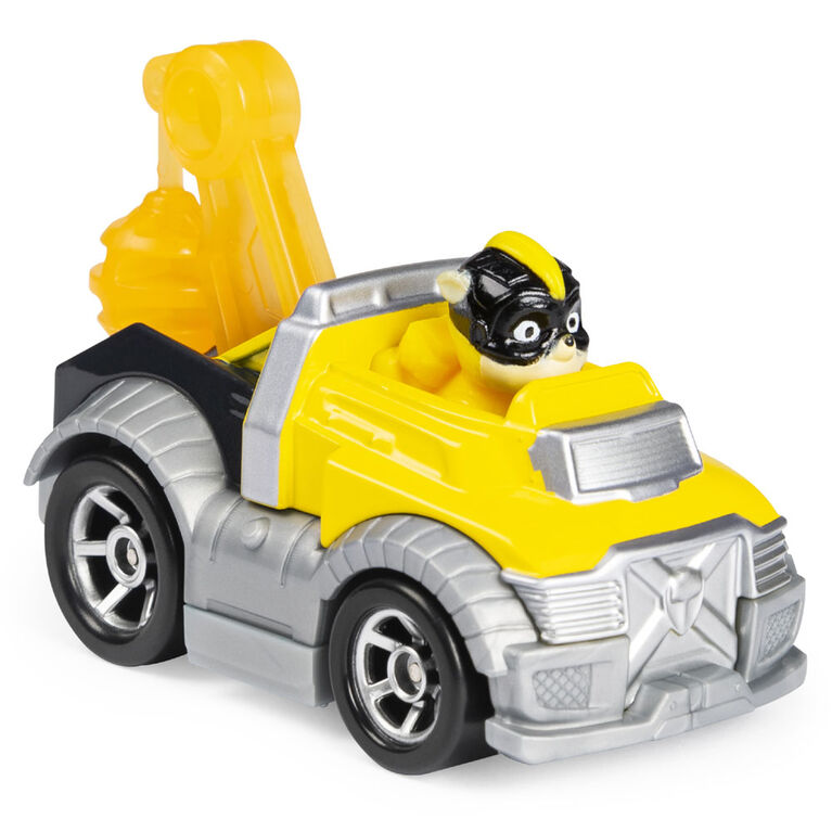  PAW Patrol, True Metal Mighty Rubble Super PAWs Collectible Die-Cast Vehicle, Mighty Series 1:55 Scale 