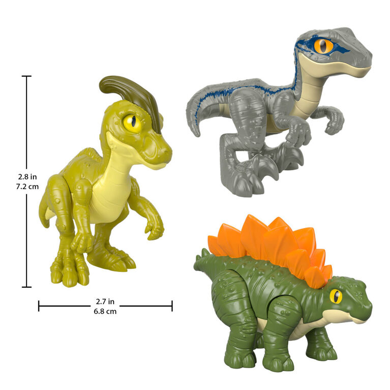 Imaginext - Jurassic World - Trio de dinosaures