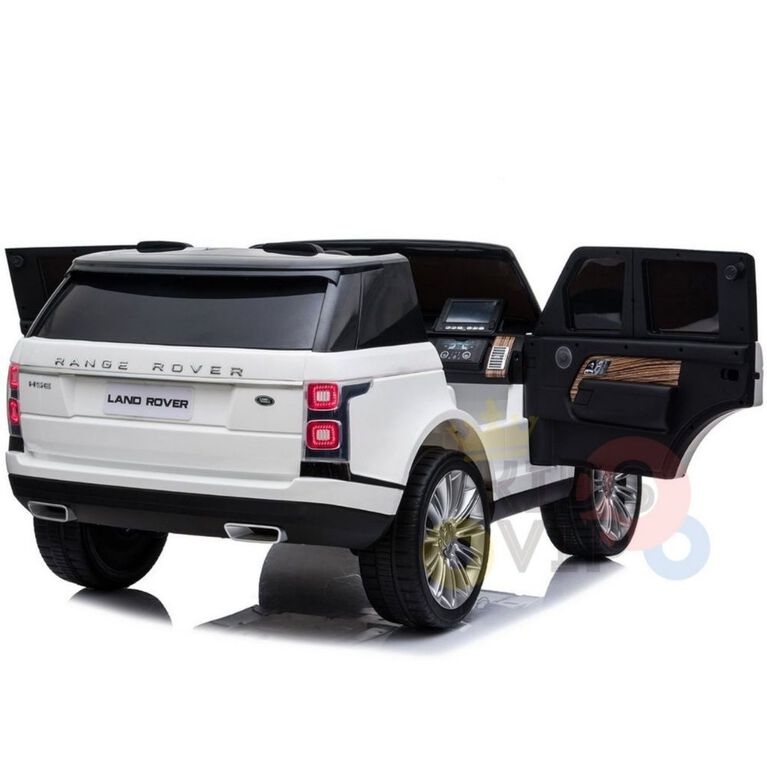 KidsVip 2x12V Kids & Toddlers Range Rover 4WD ride on car w/Remote Control - White on White