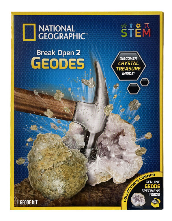 National Geographic Break open 2 Geodes