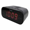 iHome Dual Alarm Clock Radio with 1.2 inch Red Display Grey