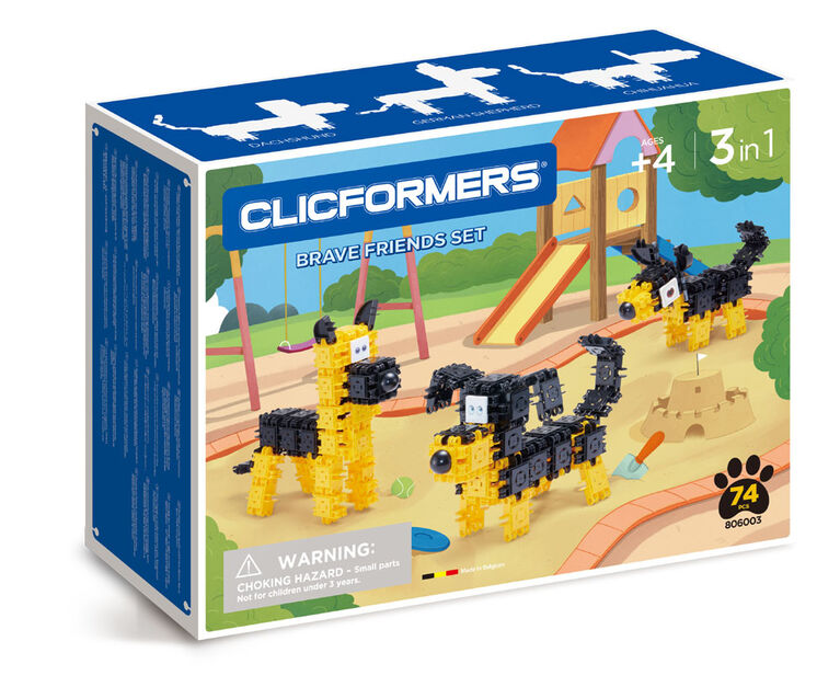 Clicformers - Coffret Brave Friends de 74 pièces