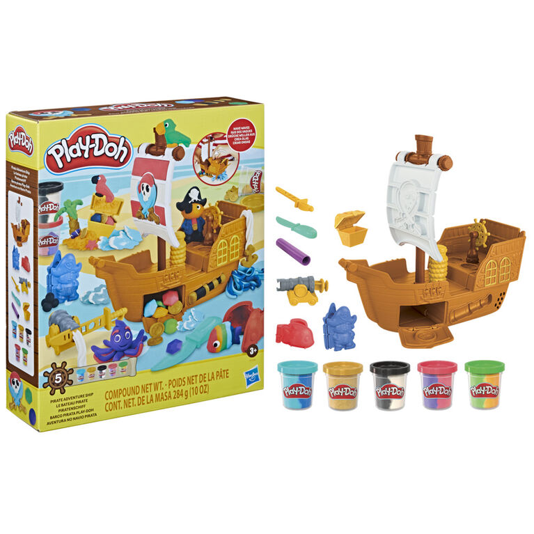 Play-Doh Mini dentiste pirate, jouets préscolaires avec pâte à modeler 