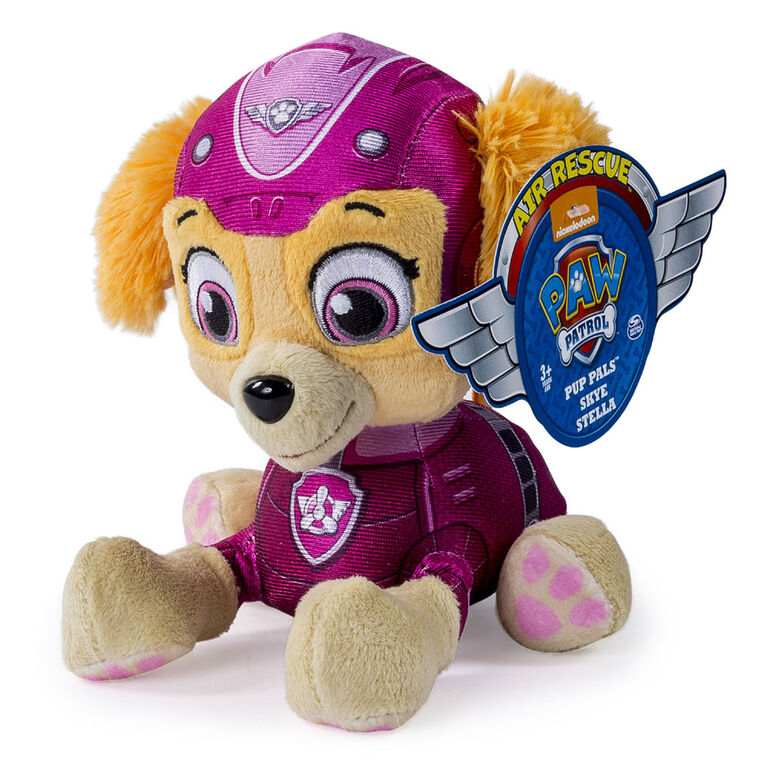 Peluche pat patrouille Stella en pirate PAW PATROL en 28 cm