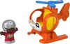 Fisher-Price Little People Helicopter Toy and Pilot Figure Set for Toddlers, 2 Pieces