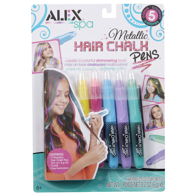 Alex Spa Metallic Hair Chalk Pens Toys R Us Canada