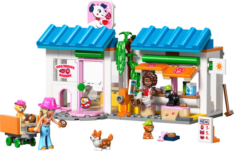 LEGO Friends La Boulangerie de G&acirc;teries pour Chiens - Ensemble de Jouet de Construction avec 2 Minipoup&eacute;es et 4 Chiens - 42677