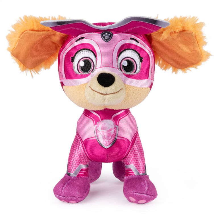 PAW Patrol, Peluche Stella Mighty Pups Super PAWs de 20 cm