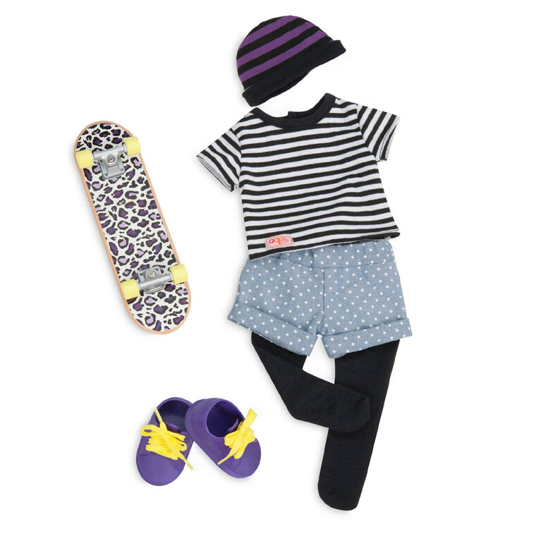 Our Generation, That's How I Roll, Skateboarding Outfit for 18-inch Dolls