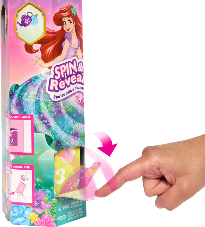 Disney Princess Spin & Reveal Fashion Doll & Accessories with 11 Surprises