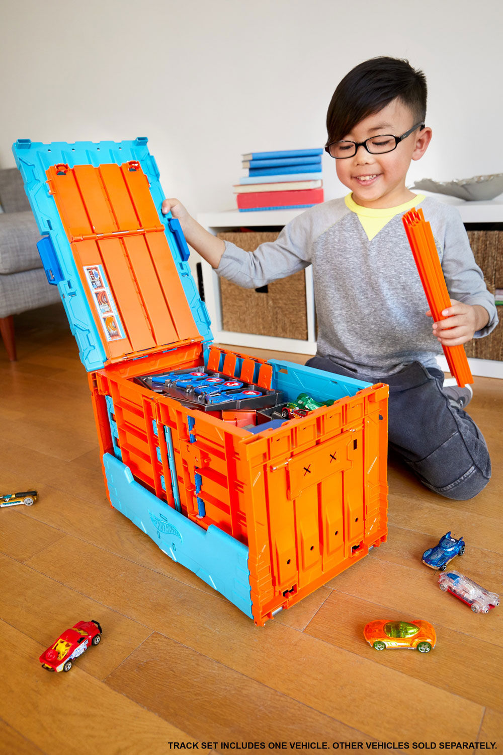 hot wheels track builder system race crate