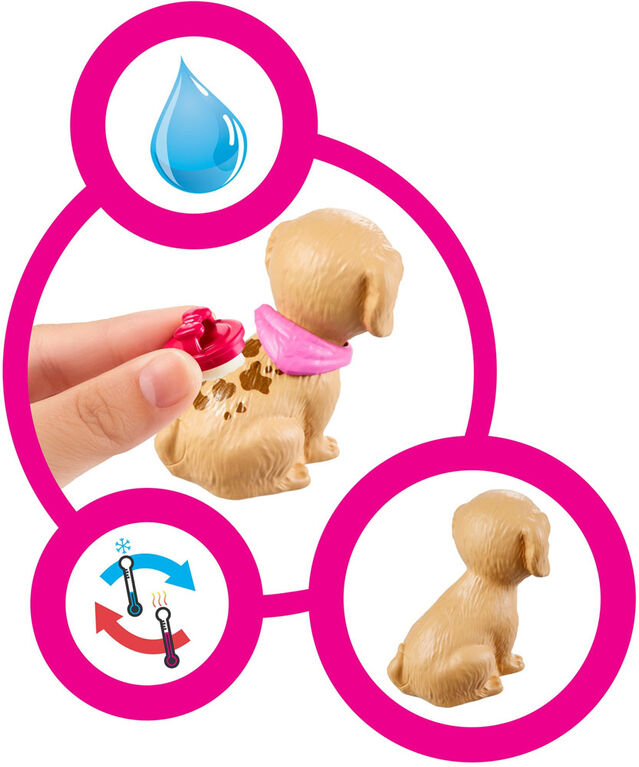 Barbie Mobilier pour poupée coffret Babyfoot avec figurine chien, a