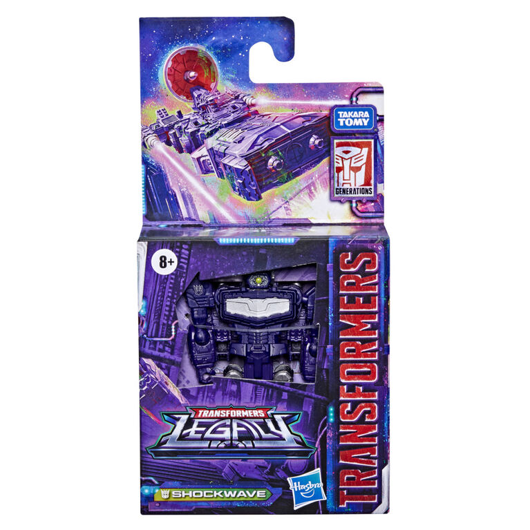 Transformers Toys Generations Legacy Core Shockwave Action Figure, 3.5-inch