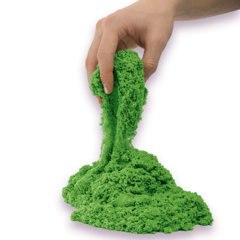 Kinetic Sand, 907 g (2 lb) de Kinetic Sand vert pour mélanger, modeler et créer