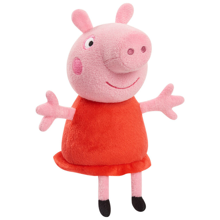 Peppa Pig 8-Inch Bean Plush Peppa Pig, Super Soft and Cuddly Small Plush Stuffed Animal