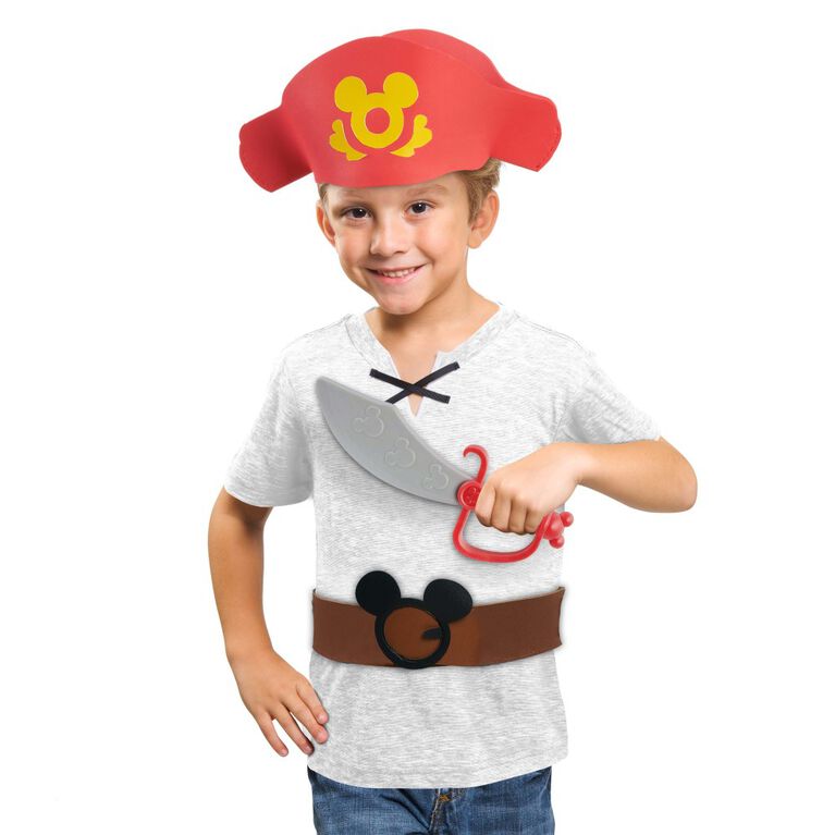 Malle de Pirate Disney Junior Mickey Mouse Funhouse Yo-Ho, Déguisement et  Jeu en Faisant Semblant