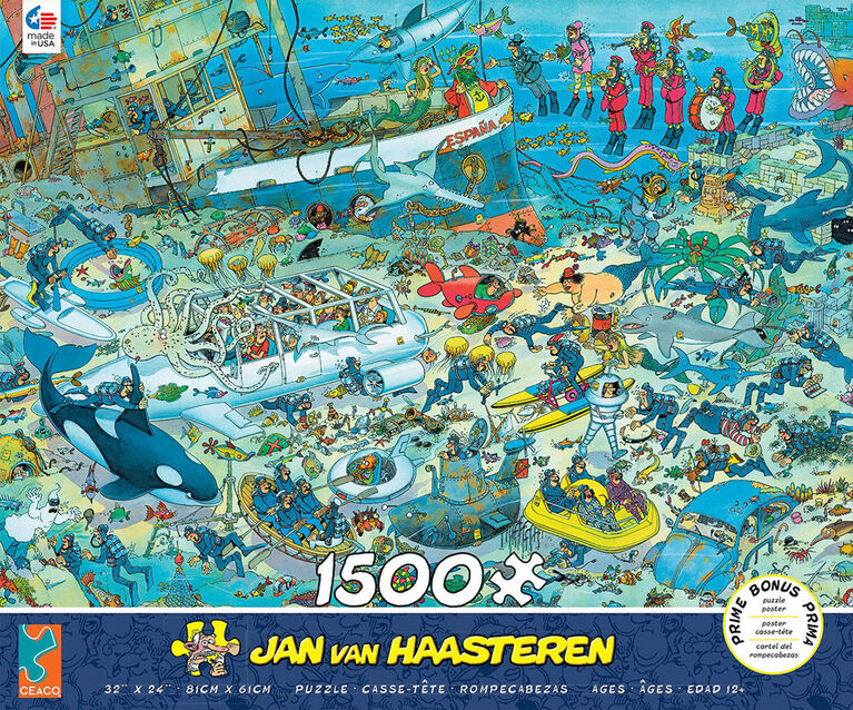 Ceaco: Jan Van Haasteren - Undersea Fun Puzzle 1500 Pieces
