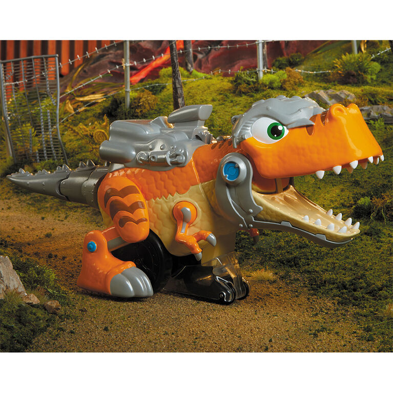 Little Tikes T-Rex Strike Remote Control Chompin' Walking Spinning Roaring Dinosaur Vehicle Toy