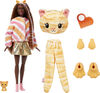 Barbie Cutie Reveal Doll with Kitty Plush Costume and 10 Surprises