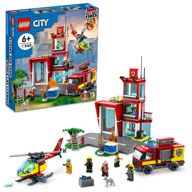 LEGO City La caserne de pompiers 60320 Ensemble de construction (540 pièces)