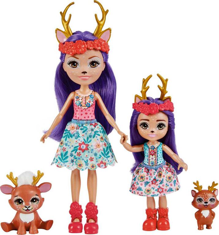 Enchantimals Danessa Deer and Sprint Daneeta Deer 7 Fleet Dolls - R Exclusive