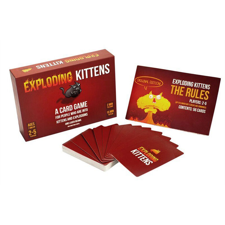 Exploding Kittens Original Edition Board Game - English Edition