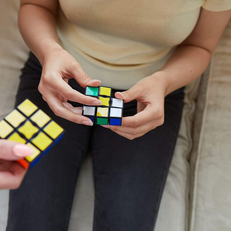 Rubik's Edge 3x3x1 Rubik's Cube for Beginners, Single Layer Puzzle Toy