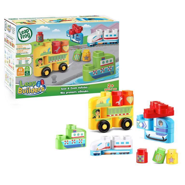 LeapFrog LeapBuilders Soar & Zoom Vehicles - Bilingual Edition