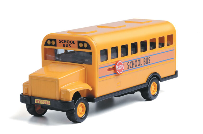 8-Inch Metal School Bus - English Edition