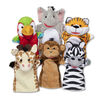 Melissa & Doug Safari Buddies Hand Puppets, Set of 6 - English Edition