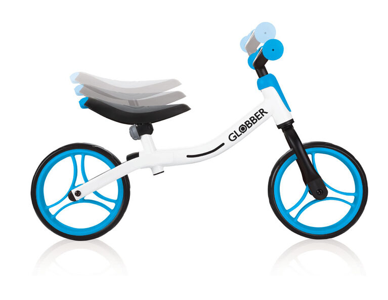 GO Balance Bike - White/Sky Blue