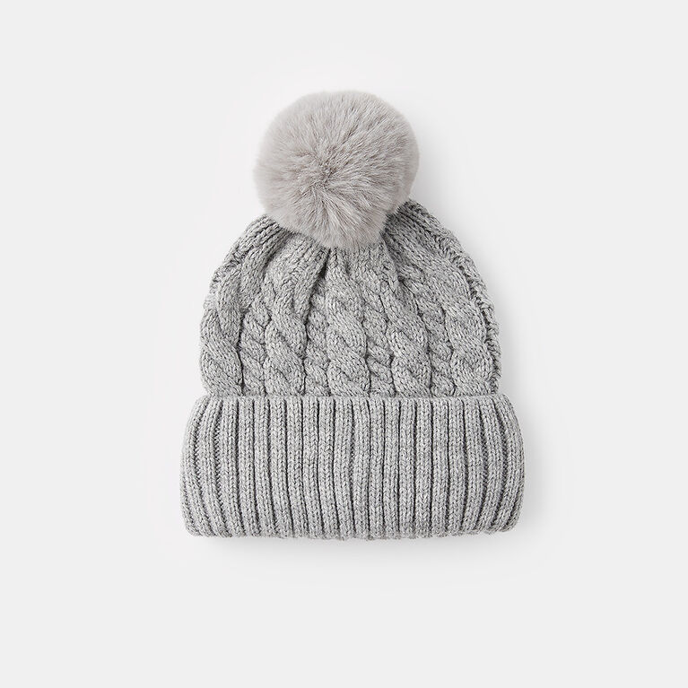 tuque à gros pompon