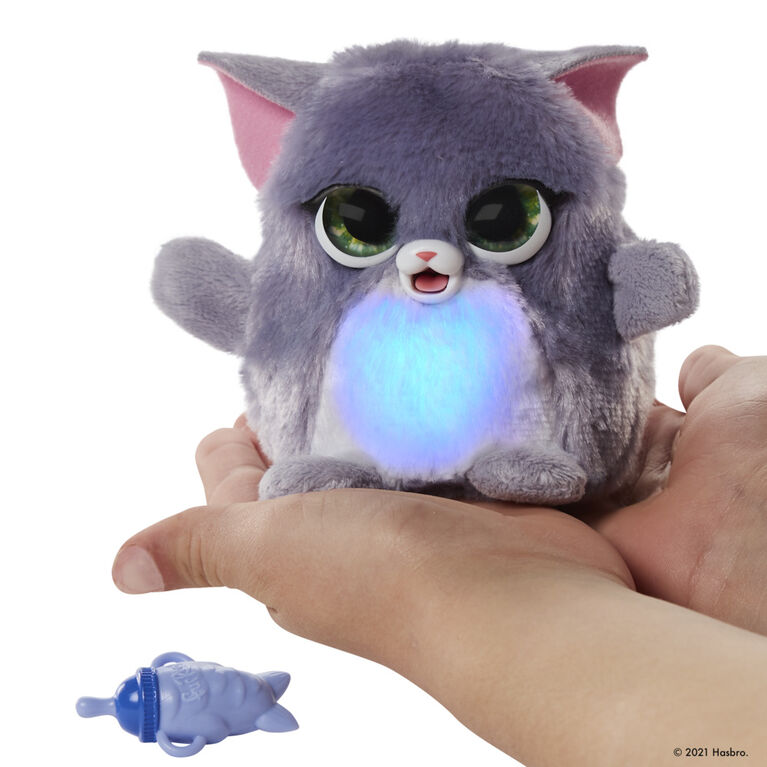 furReal Fuzzalots Kitty Color-Change Interactive Feeding Toy