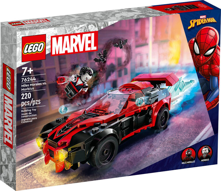 LEGO Marvel Miles Morales vs. Morbius 76244 Building Toy Set (220 Pieces)