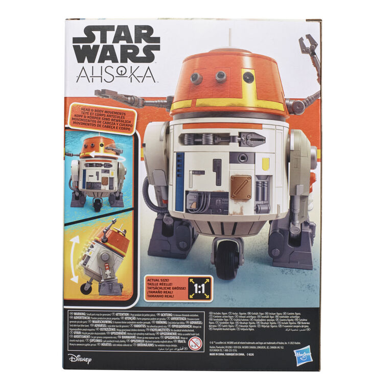 Star Wars Chatter Back Chopper, Star Wars Animatronic Toys for Kids, 40+ Sound & Movement Combos