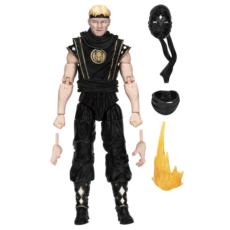 Power Rangers Lightning Collection, Mighty Morphin X Cobra Kai, figurine de collection Johnny Lawrence Black Boar Ranger de 15 cm - Notre exclusivité